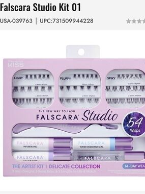 Kiss Falscara Studio Kit 01 - Pink & Purple Packaging